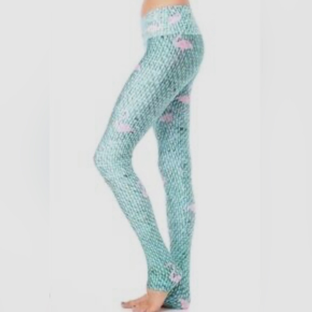 Goldsheep Women’s Flamingo Print Leggings Size Small - Picture 2 of 9